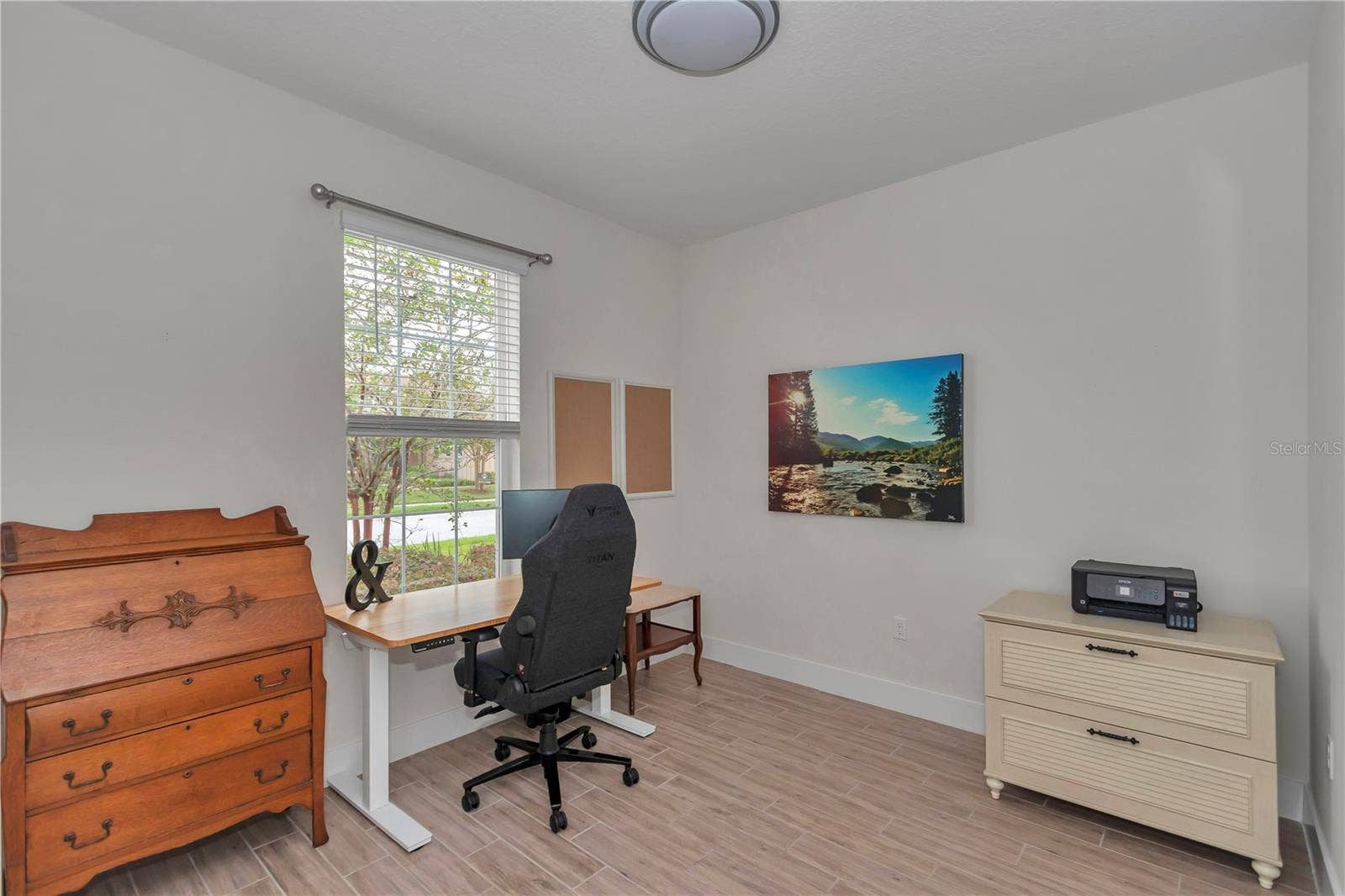Large front bedroom - currently used as an office