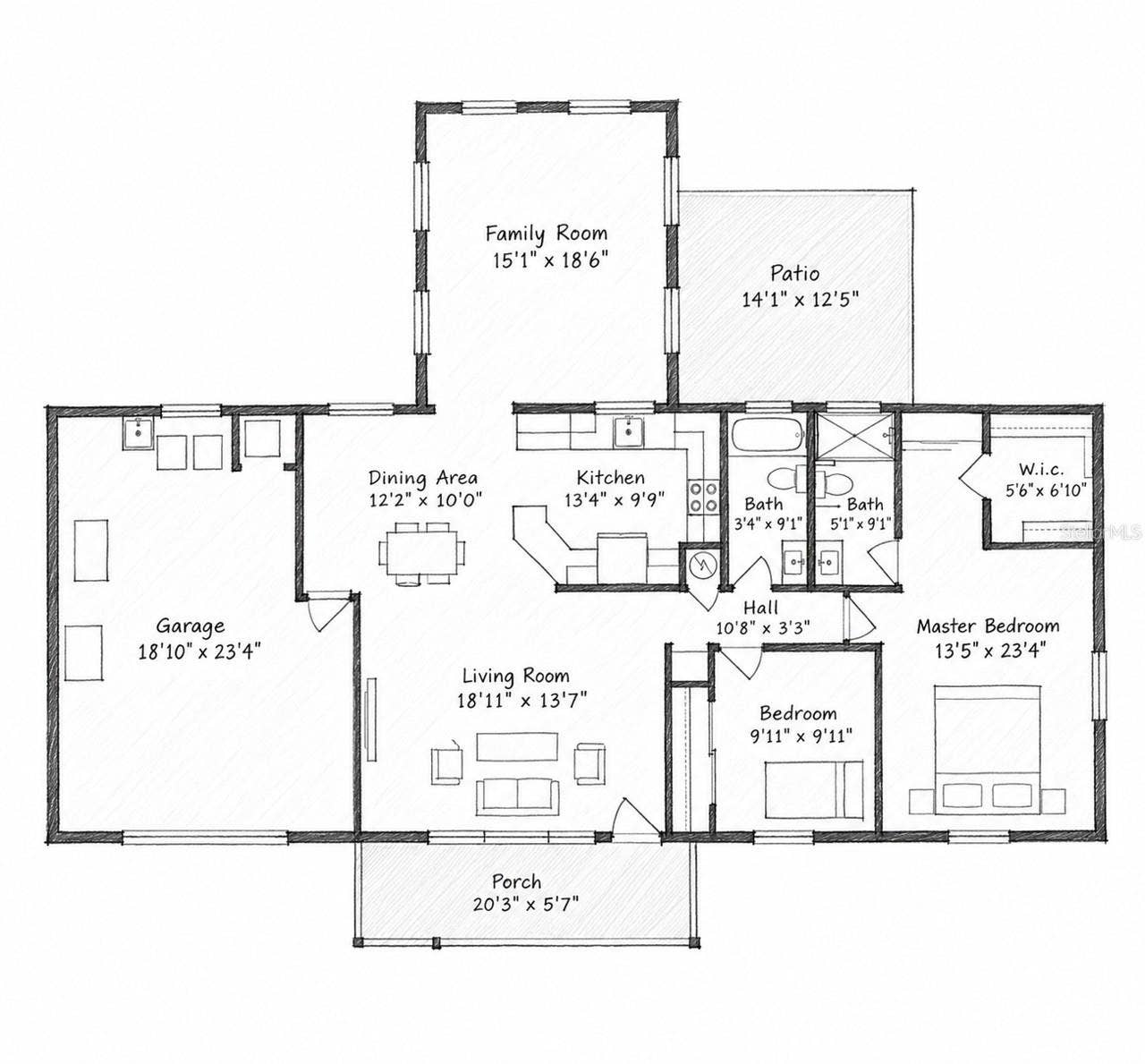 11530 SW 84TH AVENUE ROAD, Ocala, FL 34481 Floorplan