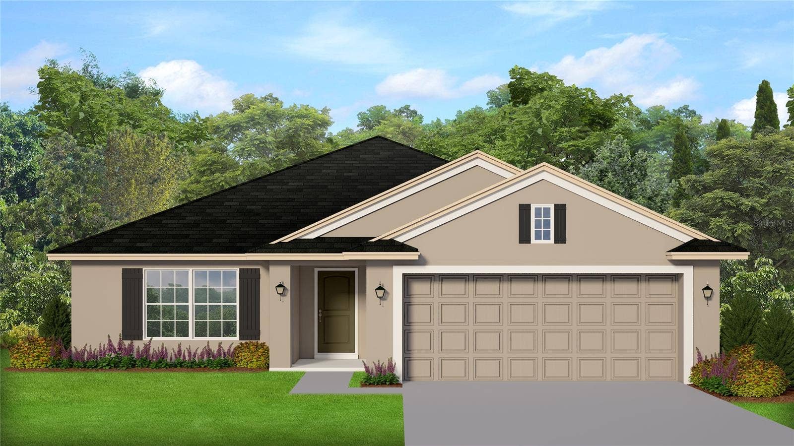 Rendering only- not actual home or colors
