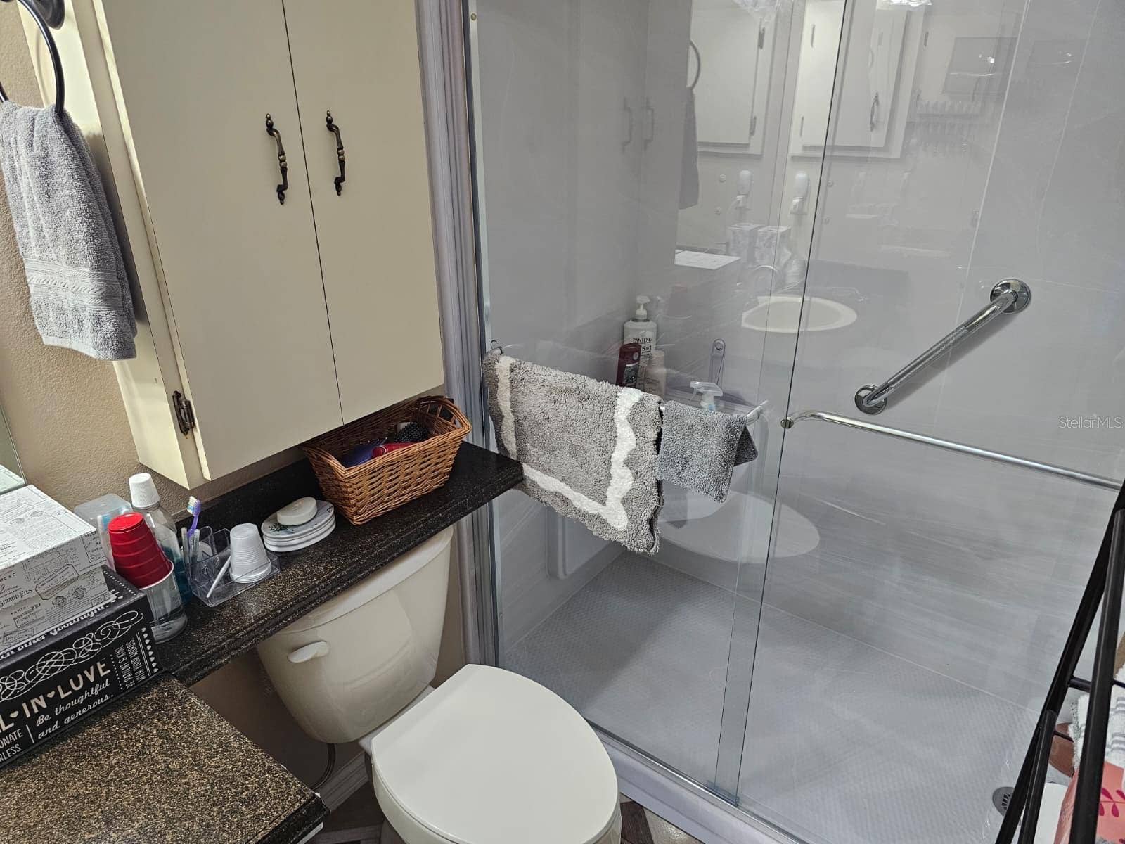 Primary bathroom with walk in shower