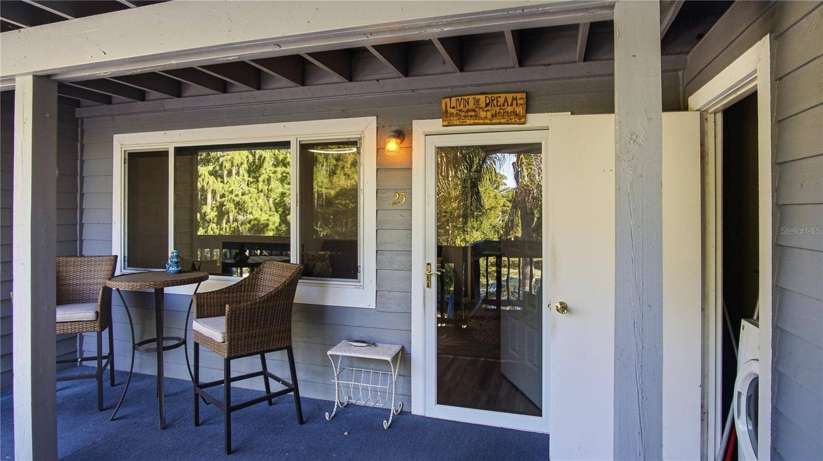 20820 RIVER DRIVE, #B25, Dunnellon, FL 34431 Front Porch/Entrance with storage closet & Dryer