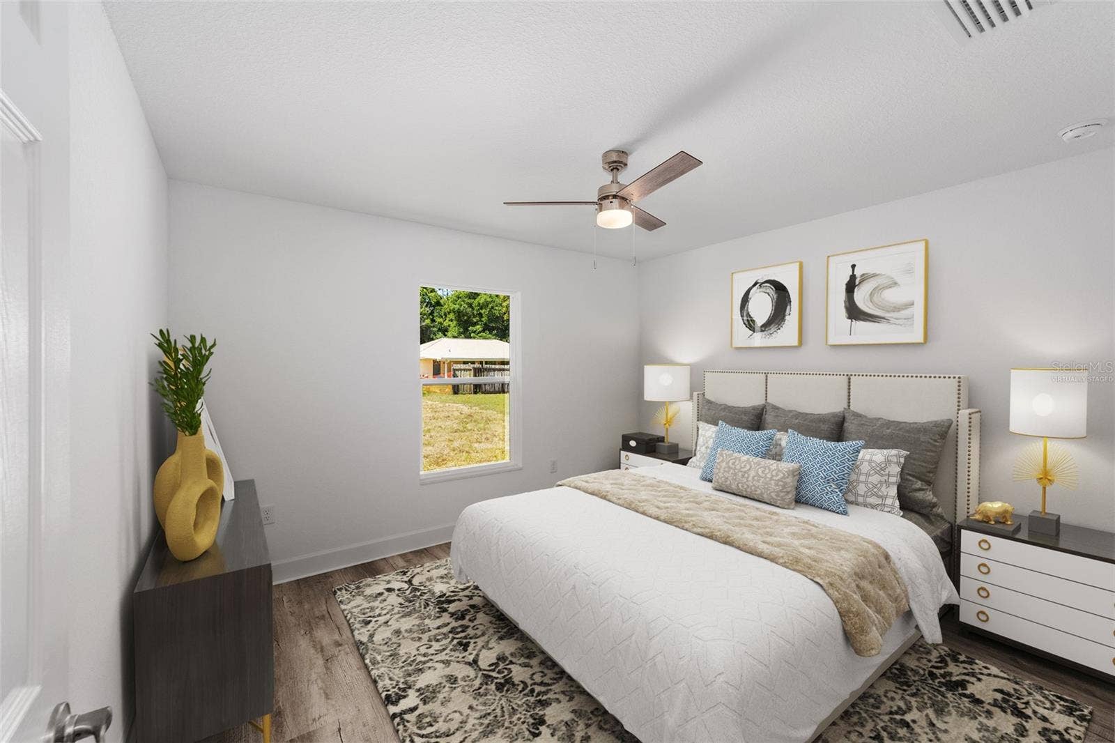 Model Home Third Bedroom Virtually Staged