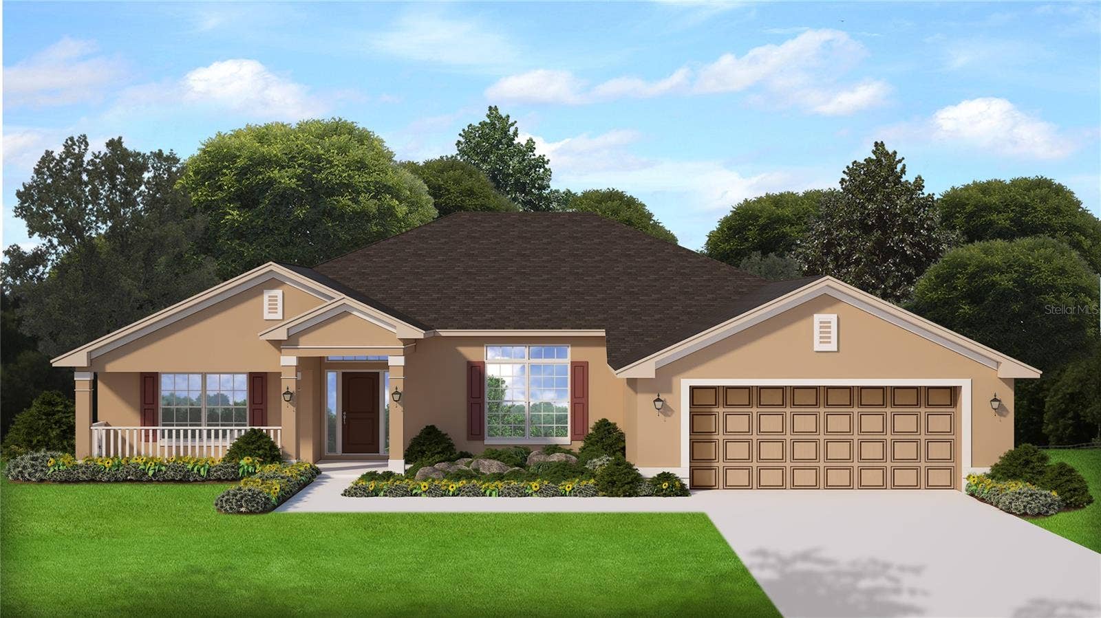 Rendering of home for illustrative purposes only.  Colors and features will vary!