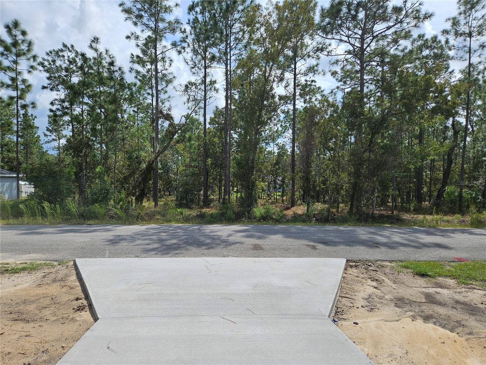 There is a home directly in front of the lot