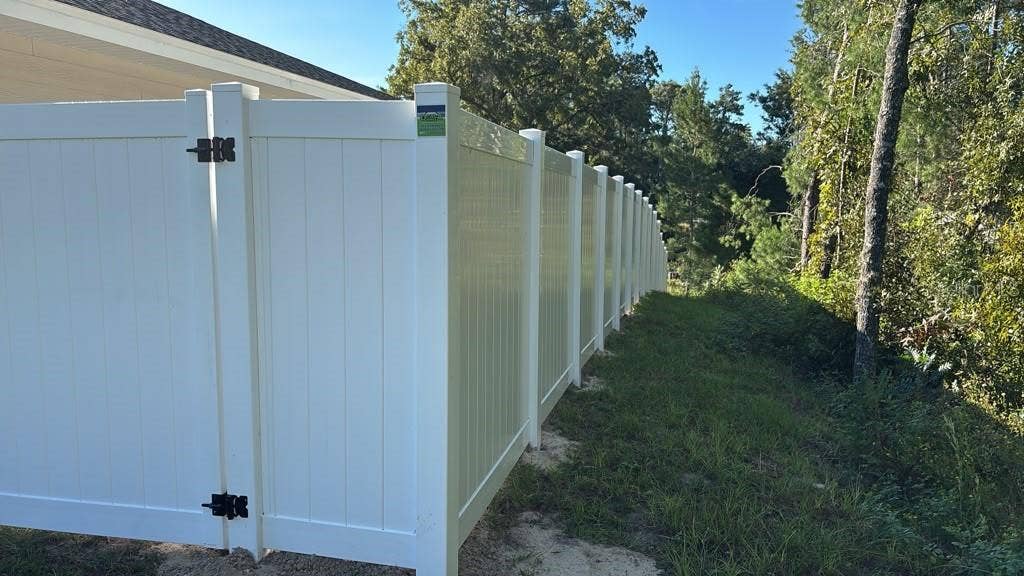 Newly installed Fence