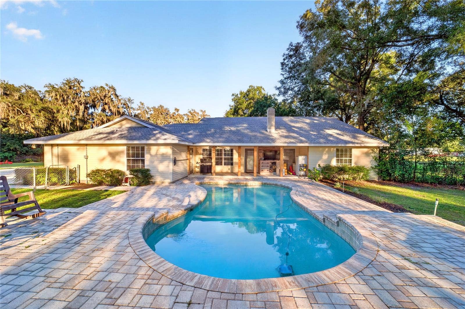 6410 NE 25TH AVENUE, Ocala, FL 34479 Back Porch/Pool Area