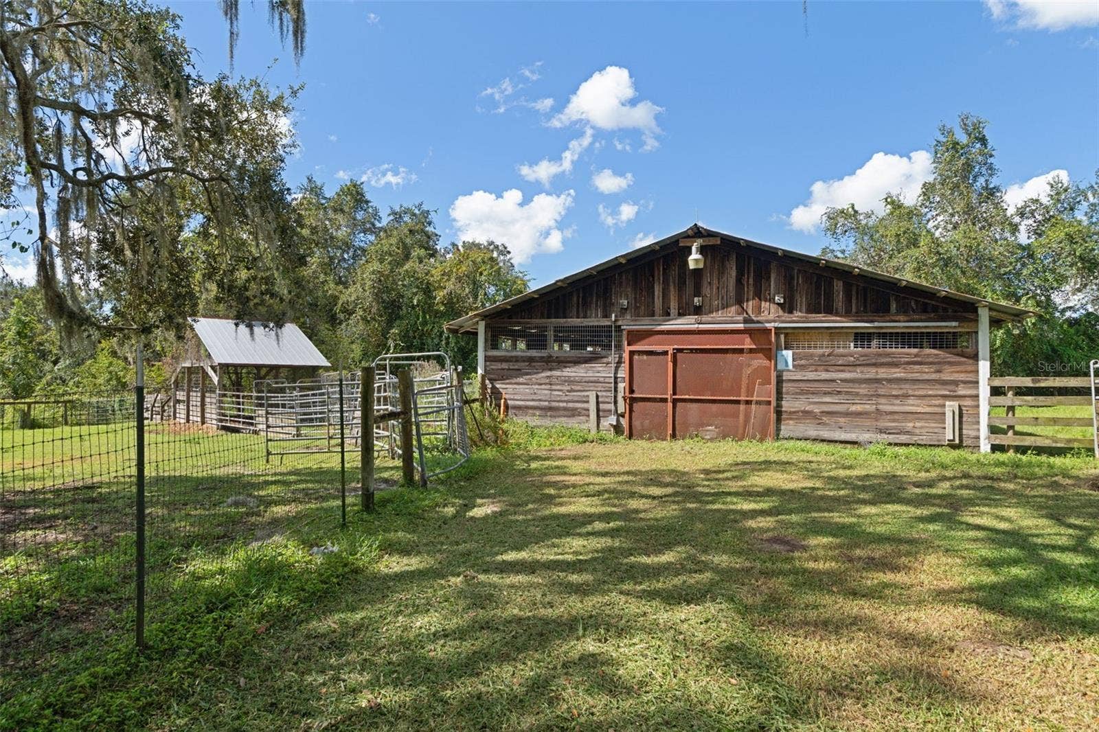 Equine Barn with Equine Studding Shed