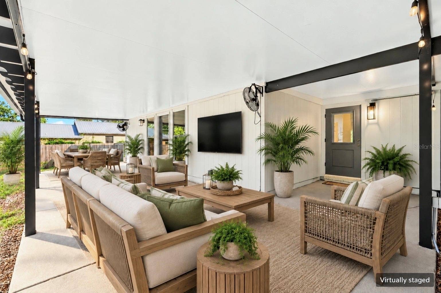 Digitally Staged Patio