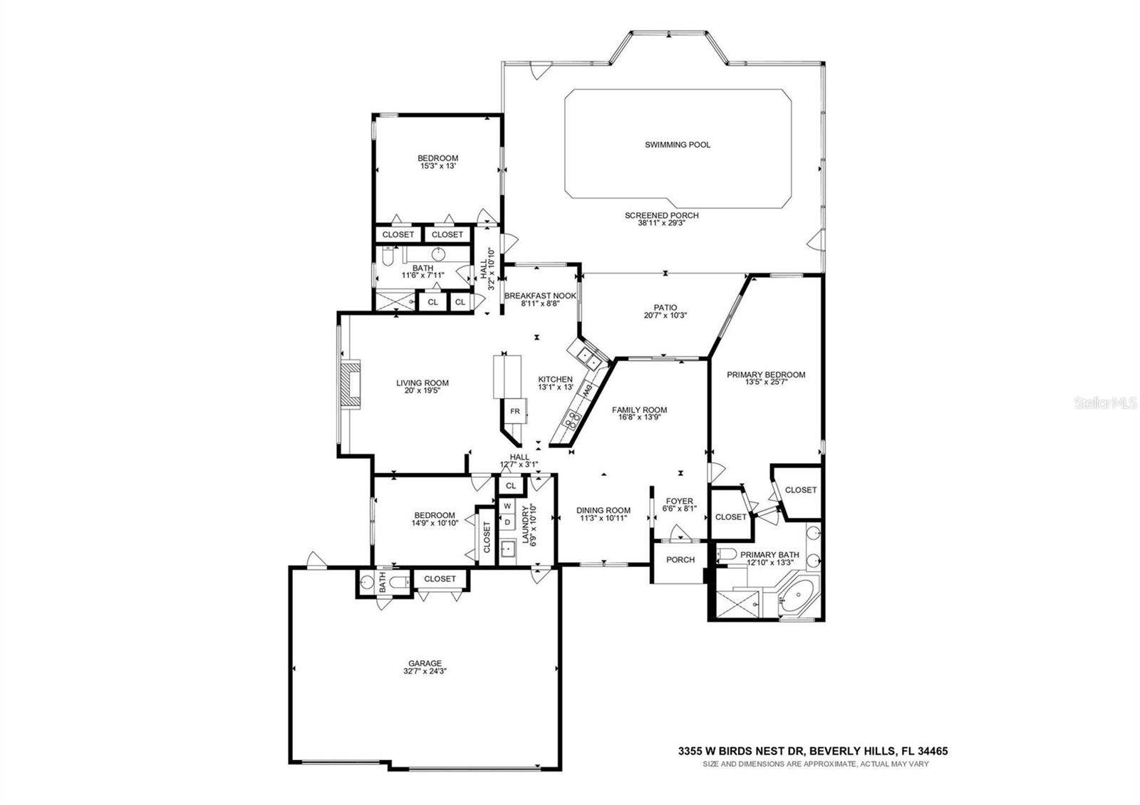 3355 W BIRDS NEST DRIVE, Beverly Hills, FL 34465