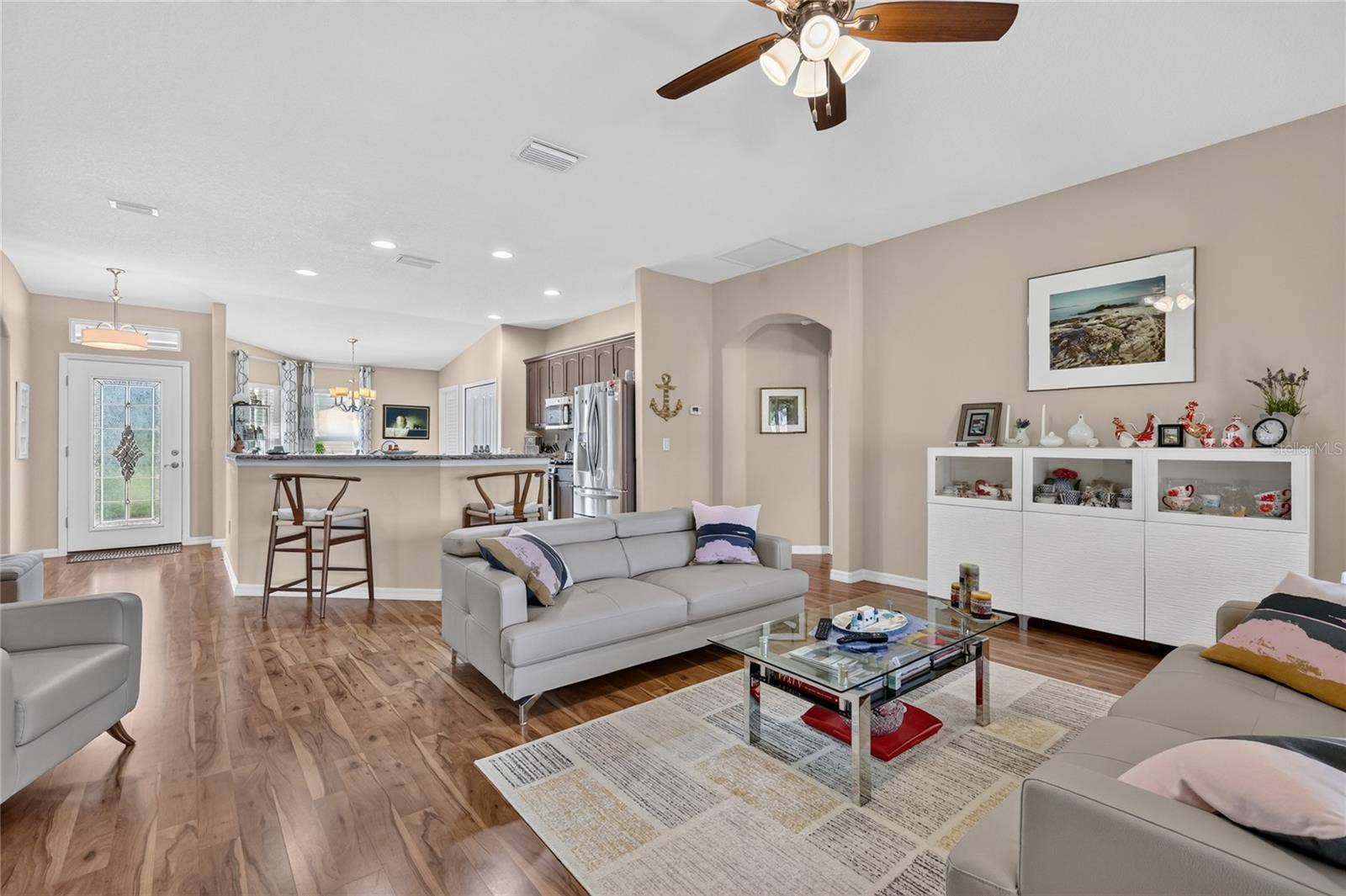 View from Foyer into Great room