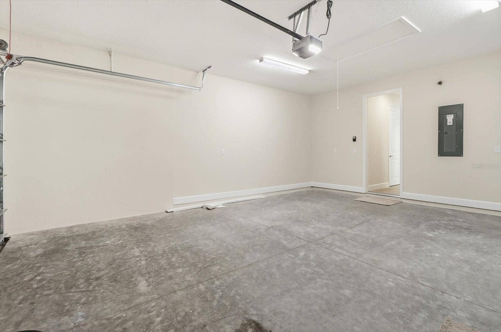 2 car garage with extra storage space!