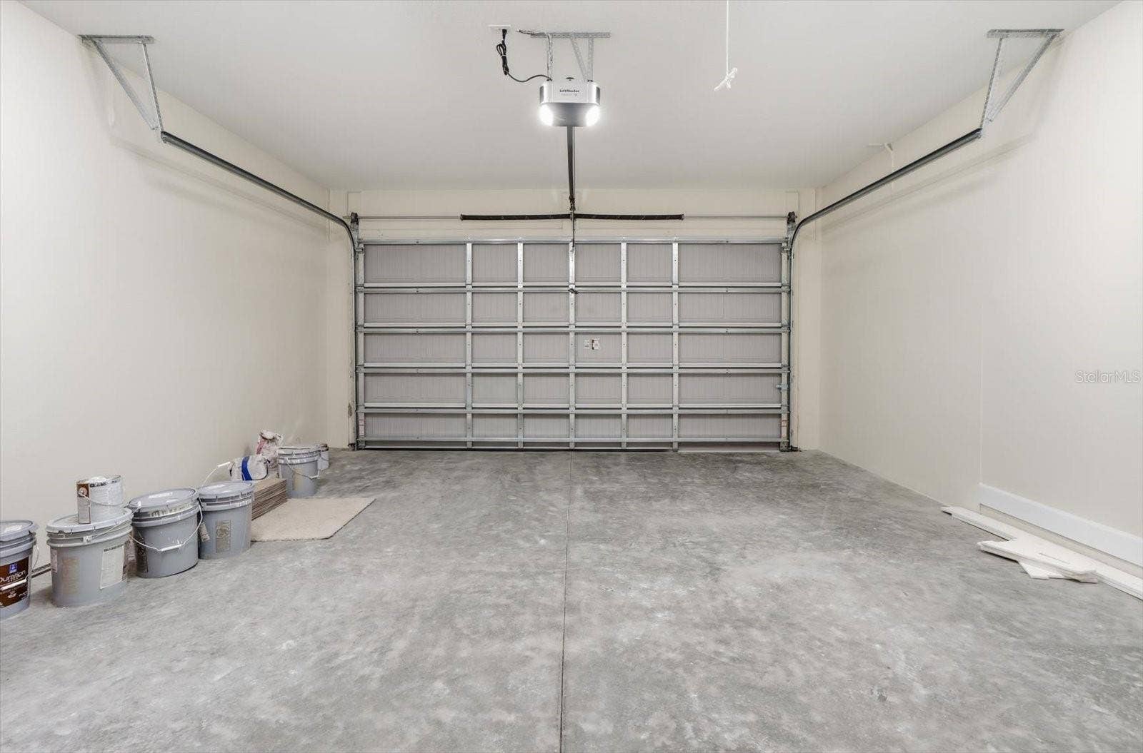 2 car garage with extra storage space!
