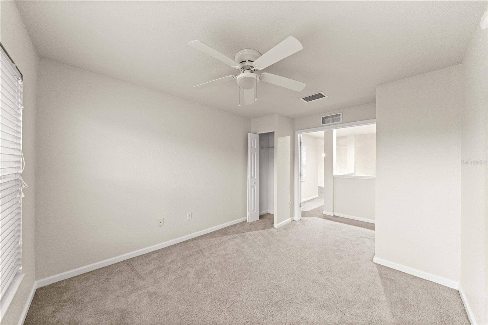 2nd bedroom or den (has built in closet) and double doors