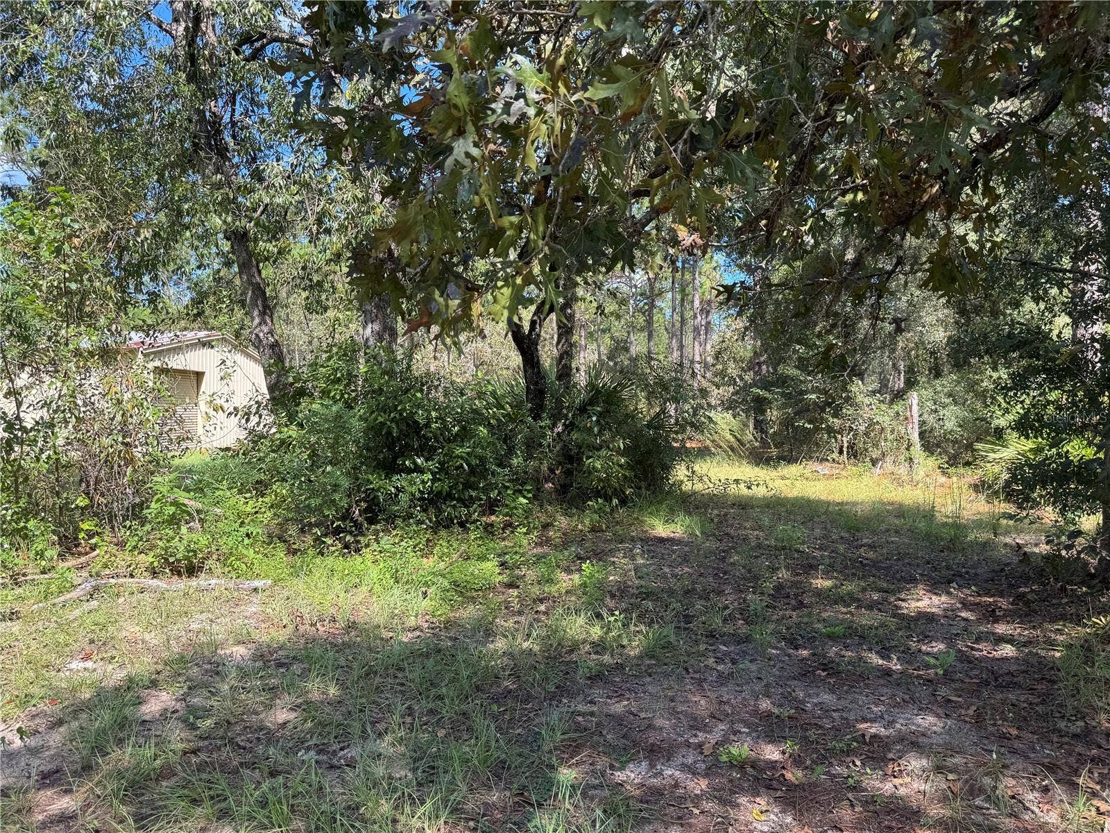 Lot 21 SW 157TH COURT, Ocala, FL 34481 CENTER REAR (EASTERN BACK BOUNDARY) ALONG REAR BOUNDARY TO 2615 SW 157TH CT HOME WITH WORKSHOP. BOTH PROPERTIES CAN BE SOLD TOGETHER OR SEPARATE