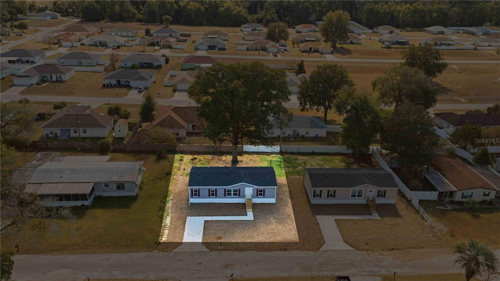 1560 NE 162ND STREET, Citra, FL 32113 Over Head view with outline