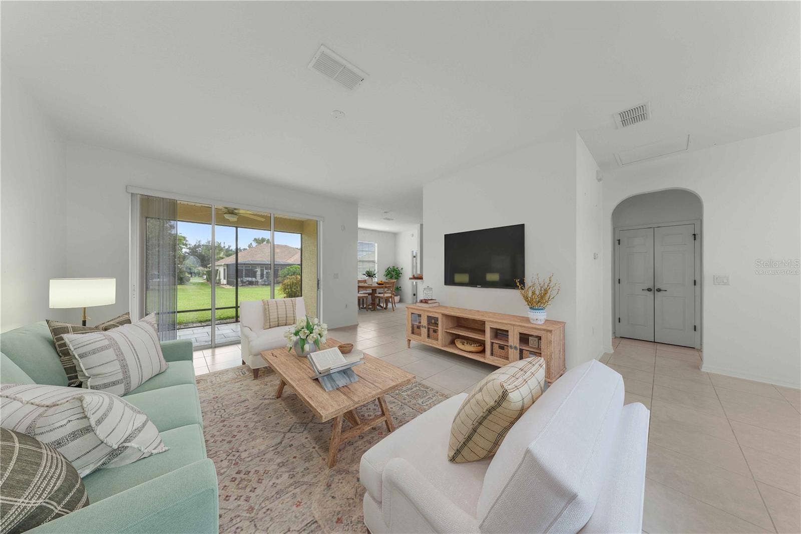 8479 SW 84TH LOOP, Ocala, FL 34481 Living Room View-Virtually Staged