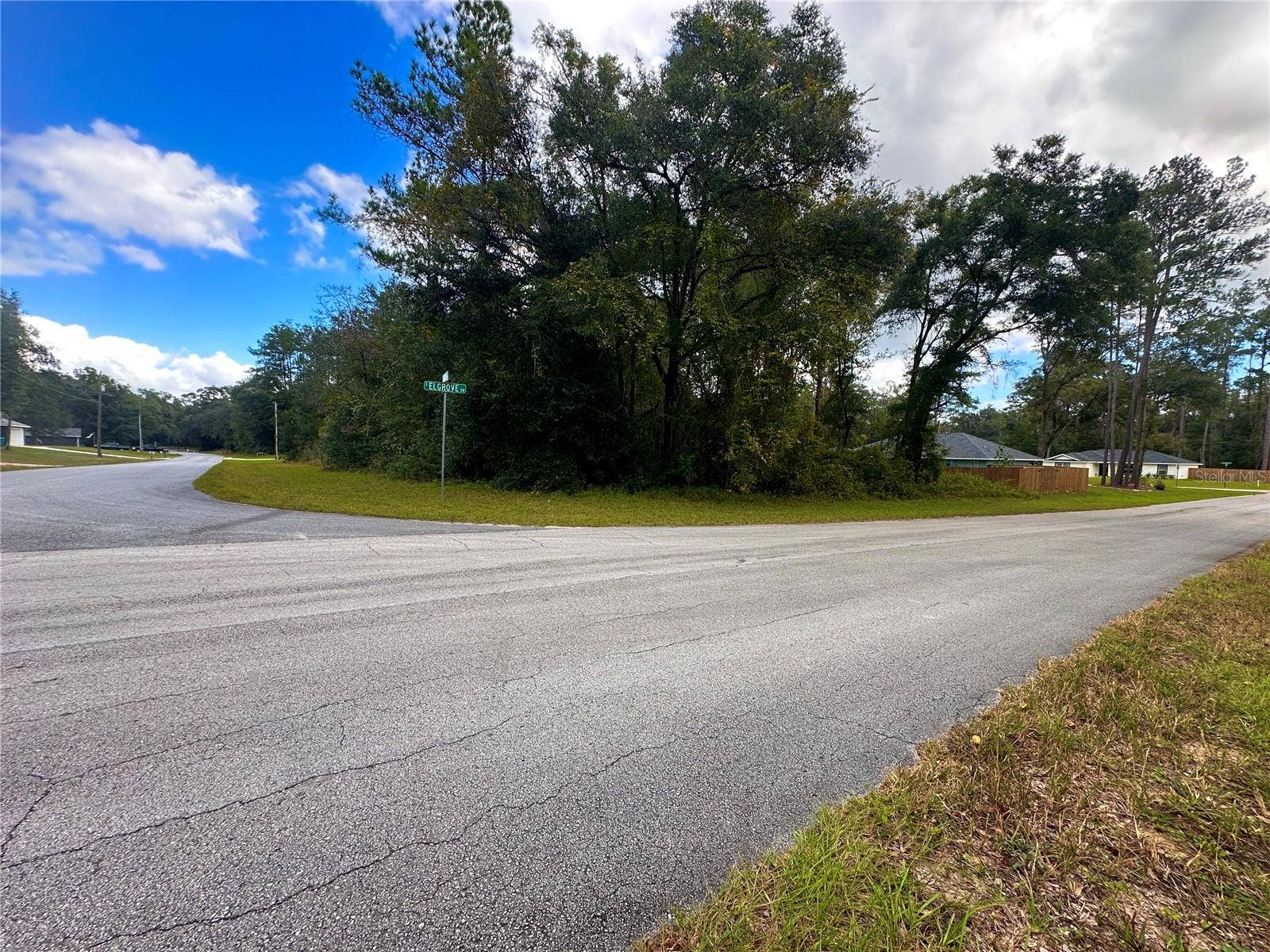 Looking toward road from property