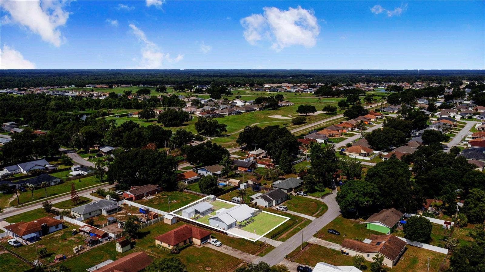2426 VIEW WAY, Lakeland, FL 33810 Aerial Property Outline