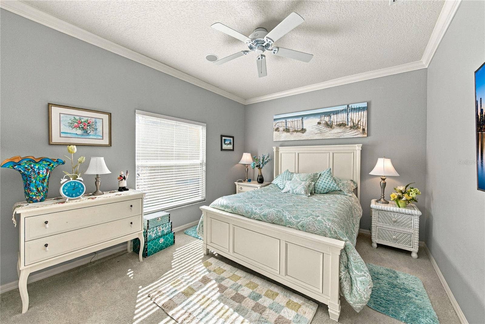 4232 DORNOCH DRIVE, Lake Wales, FL 33859 The second bedroom is in the east wing and features quality carpeting, ceiling fan, and large reach in closet.