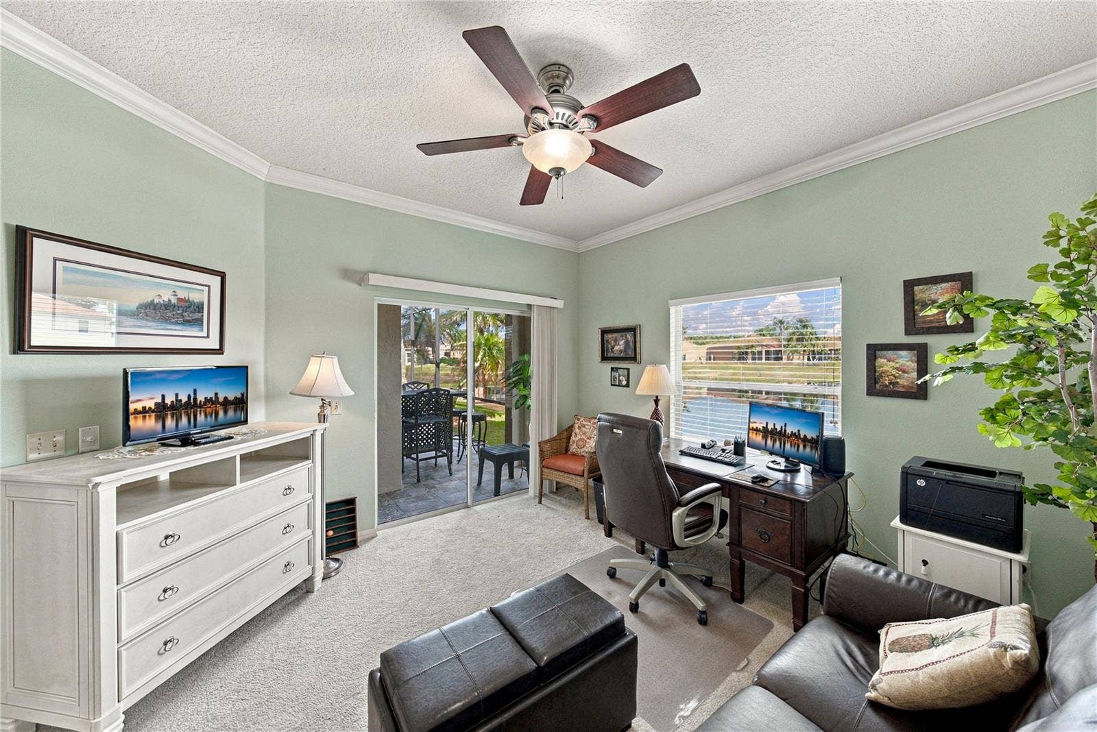 4232 DORNOCH DRIVE, Lake Wales, FL 33859 The third bedroom has a double slider that opens to the lania.