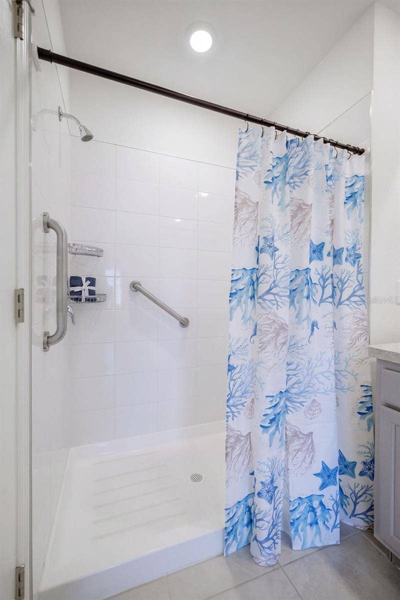 2415 BRASSIE COURT, Winter Haven, FL 33884 Walk-in shower with safety grab bars