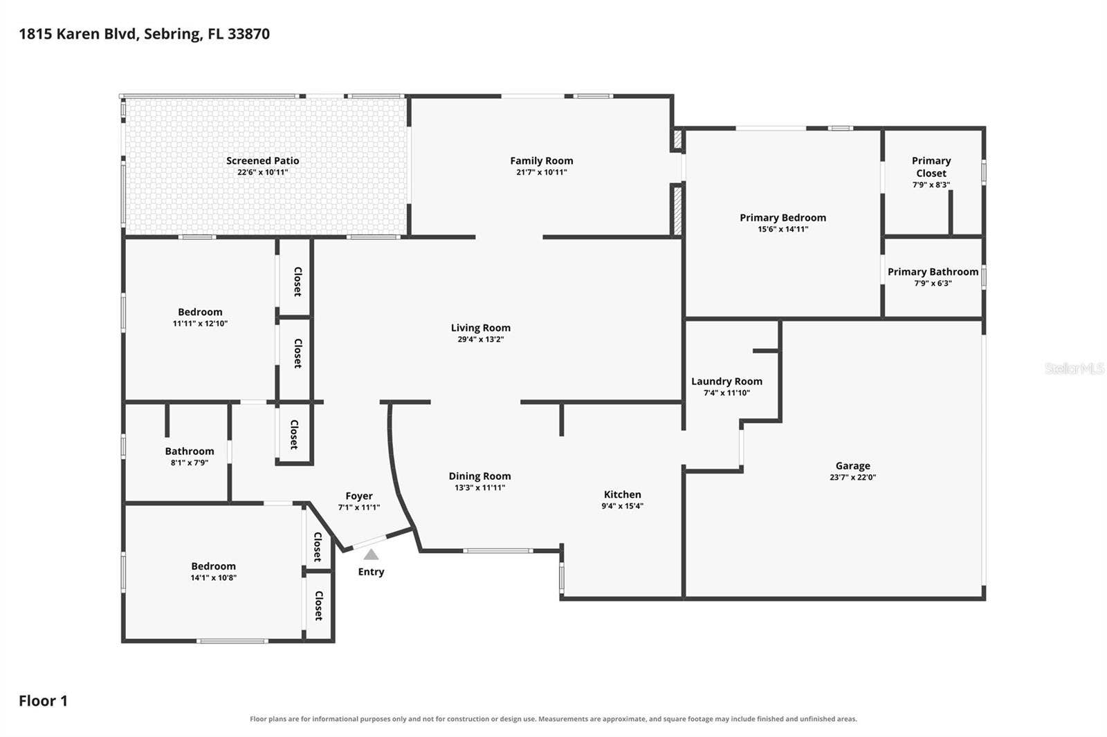 1815 KAREN BOULEVARD, Sebring, FL 33870 1815 KAREN BOULEVARD, Sebring, FL 33870