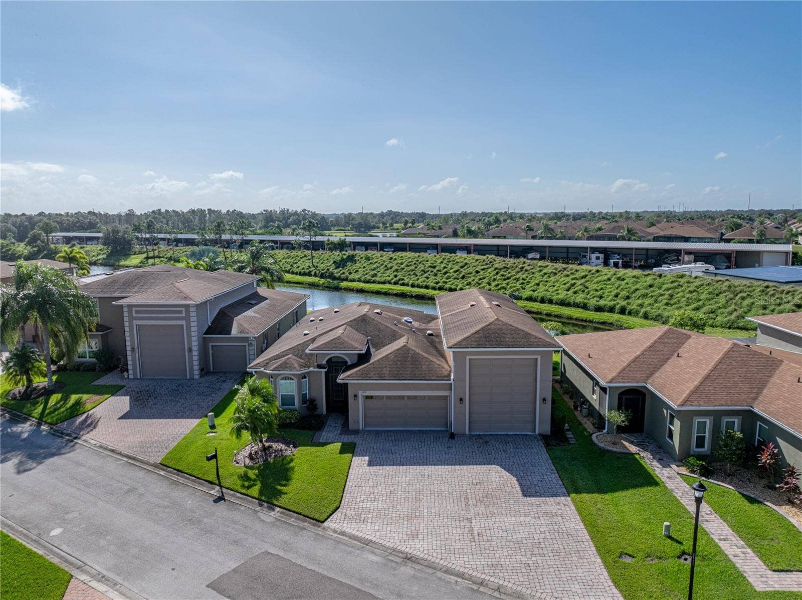 House drone view