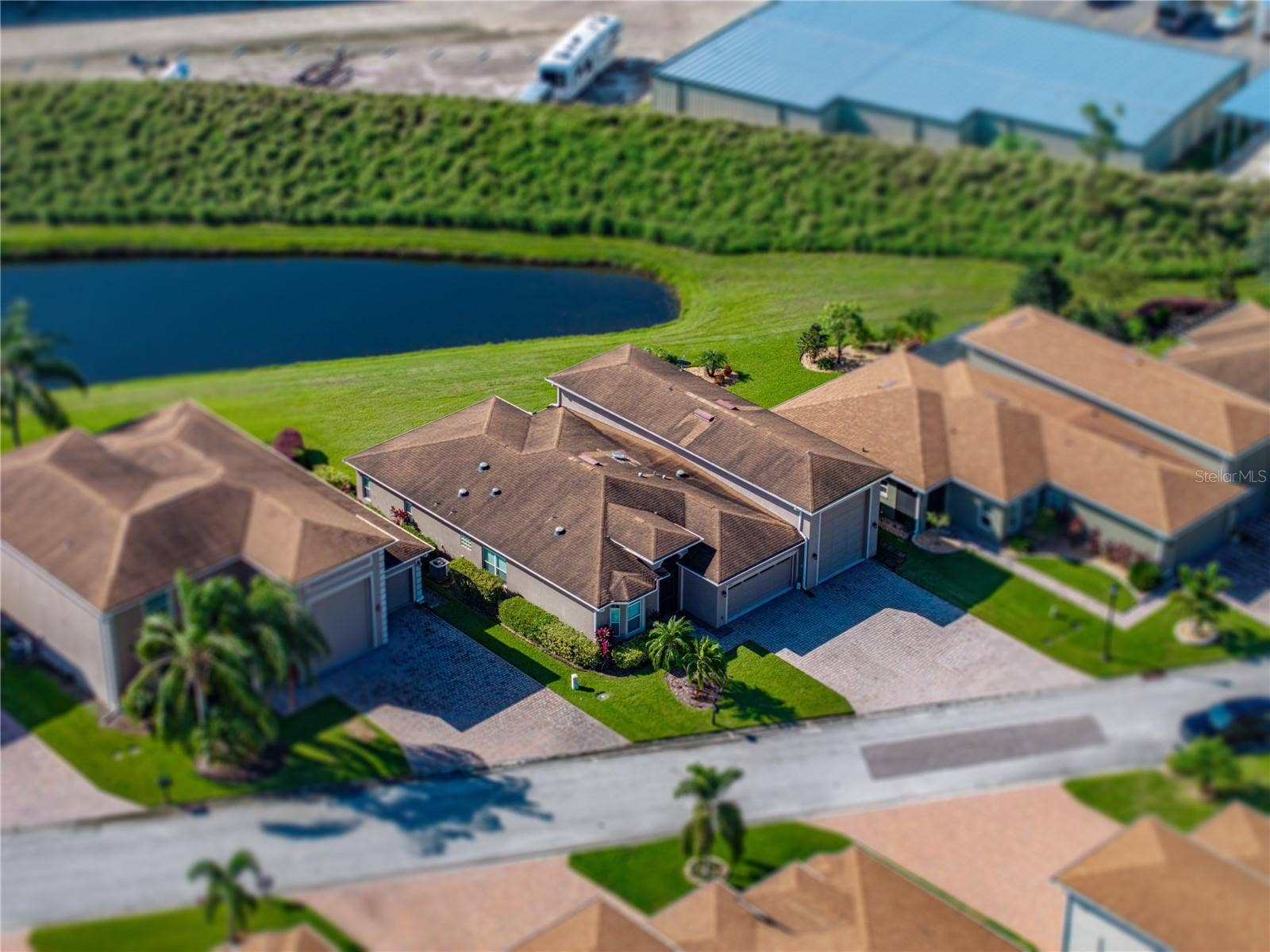House drone view