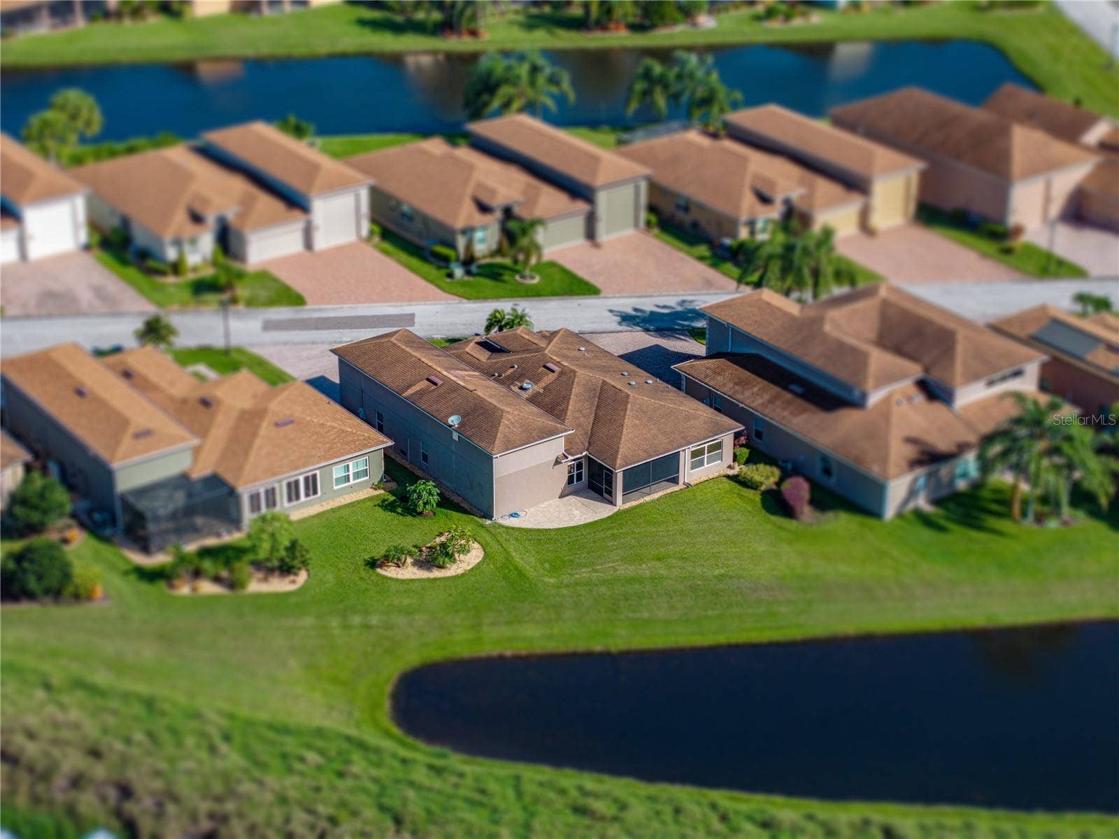House drone view