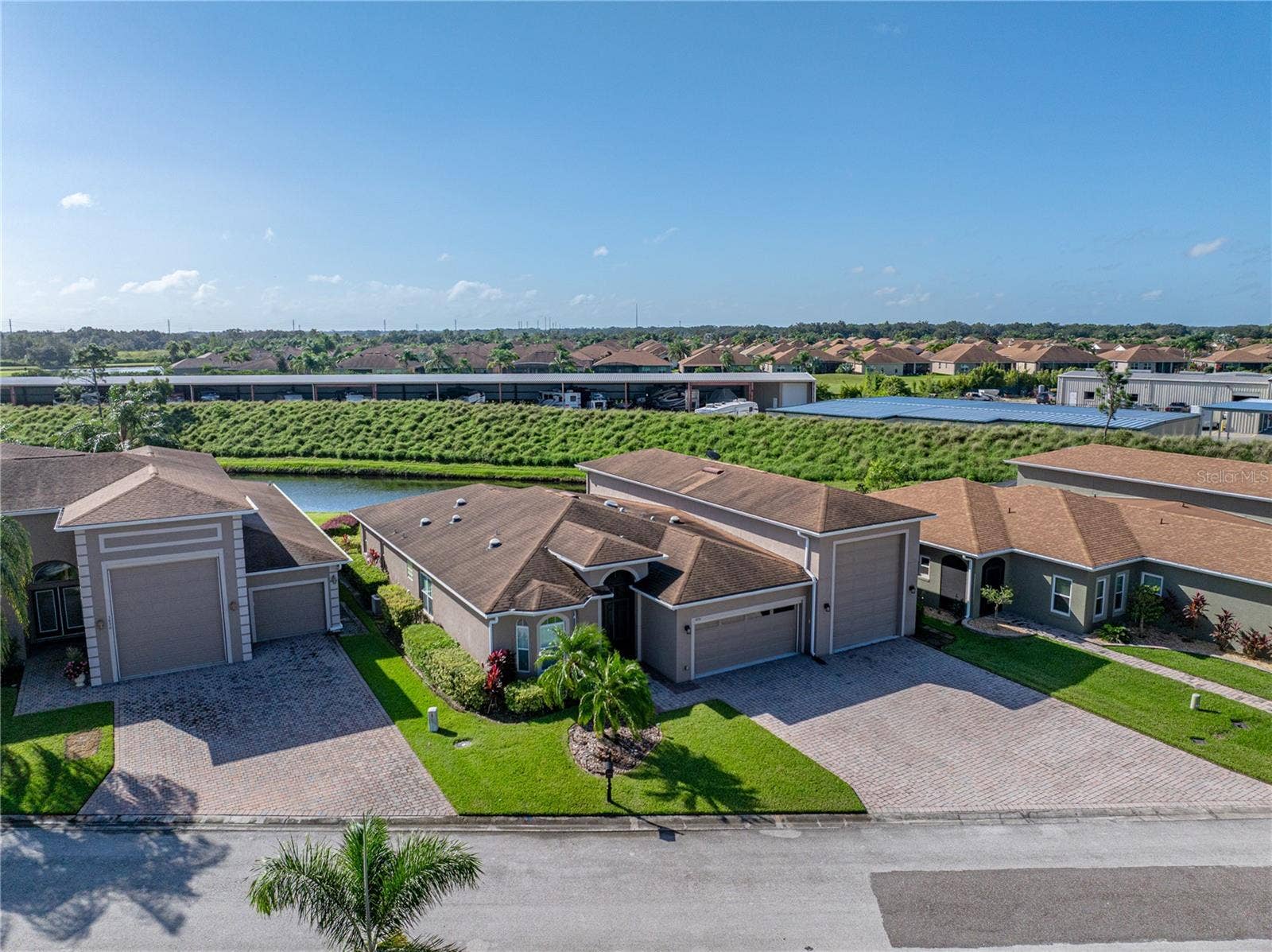 House drone view