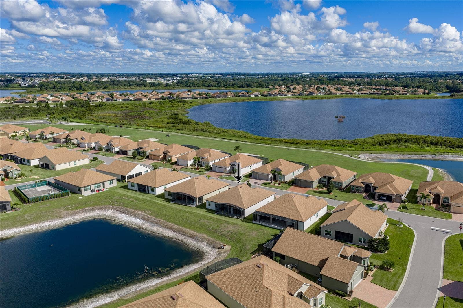 6125 PEBBLE BEACH BOULEVARD, Winter Haven, FL 33884 Neighborhood drone view