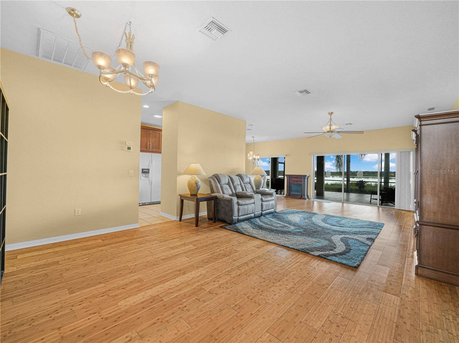 5385 HOGAN LANE, Winter Haven, FL 33884 View From Front Door. Living Room