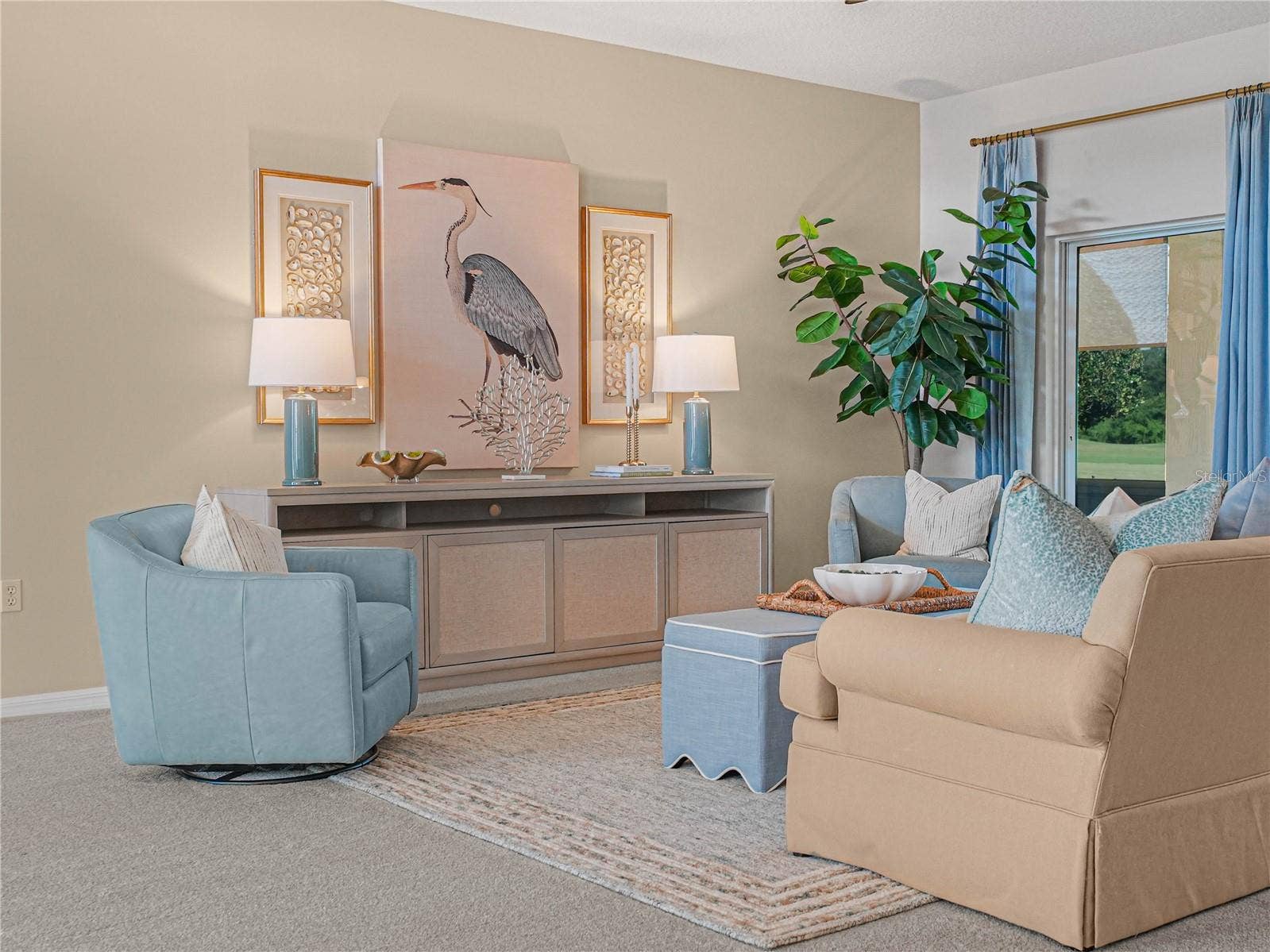 4299 ASHTON CLUB DRIVE, Lake Wales, FL 33859 Living Room with Carpet