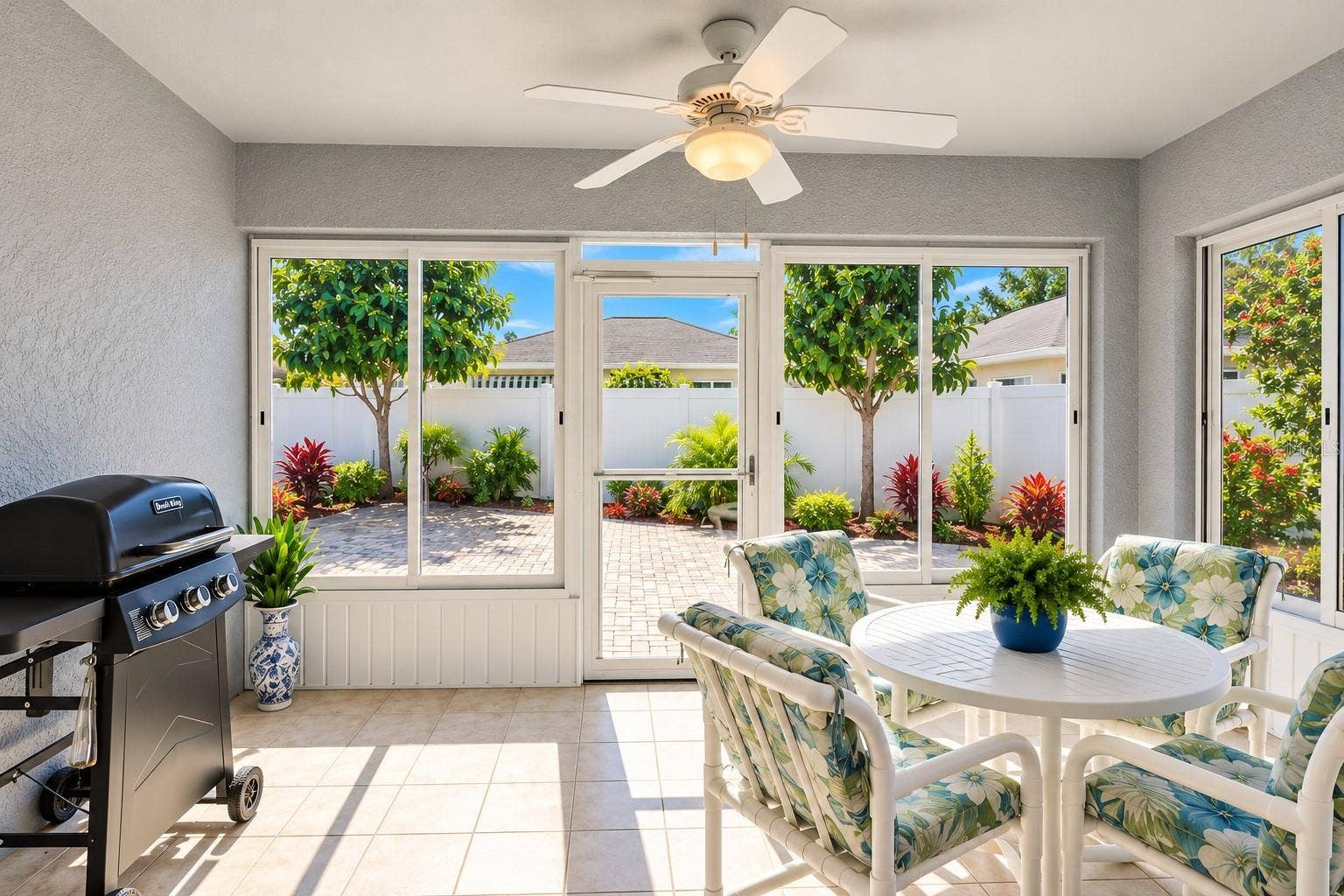 3437 GRENVILLE DRIVE, Winter Haven, FL 33884 Florida features tile flooring and a ceiling fan