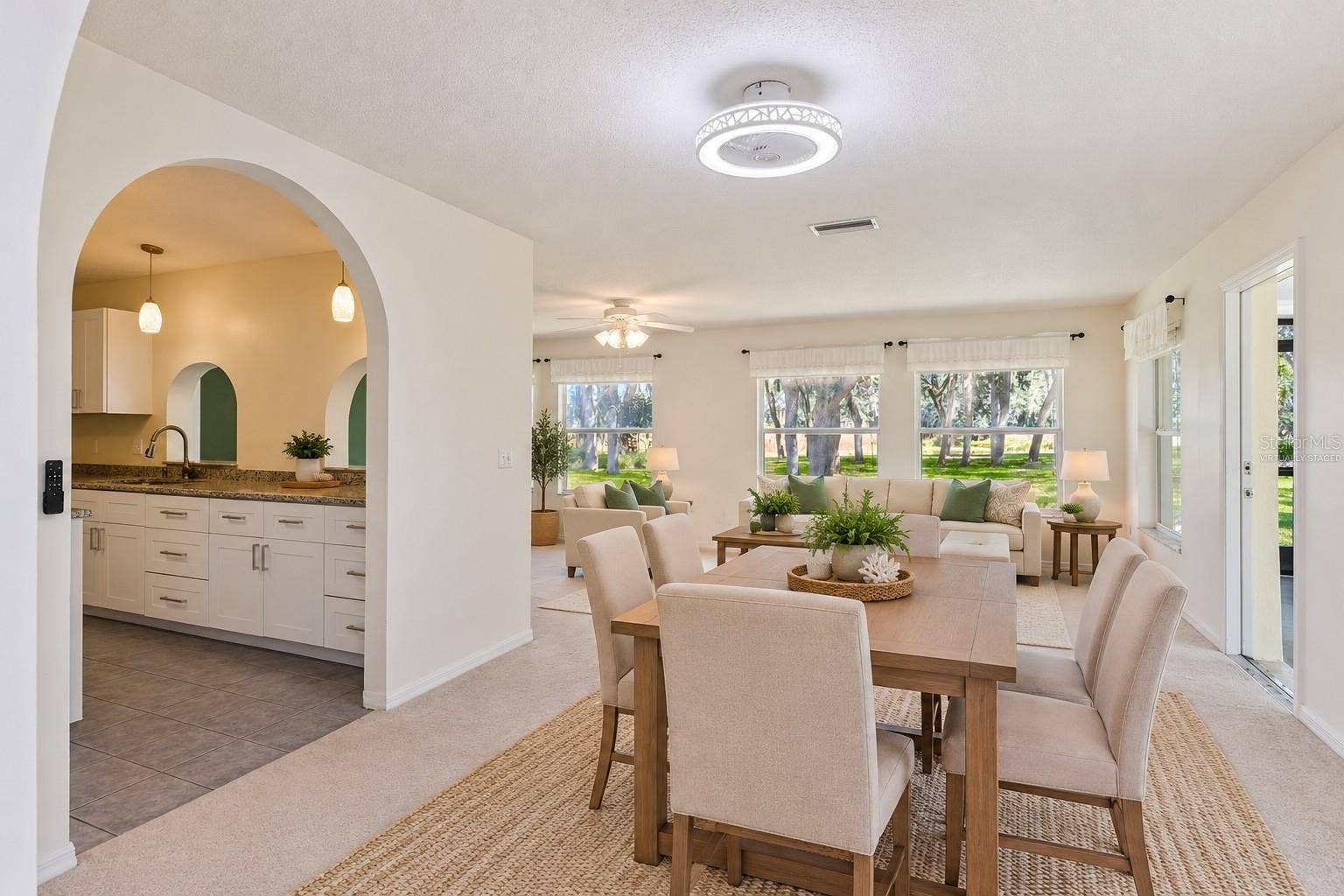Virtually Staged Formal Dining Room