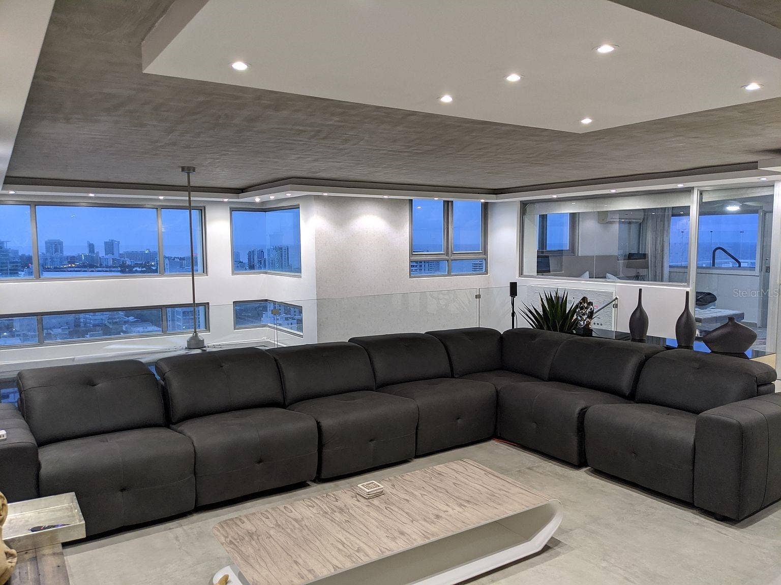 305 CALLE VILLAMIL, #PH 2001, San Juan, PR 00907 Loft lounge panoramic windows
