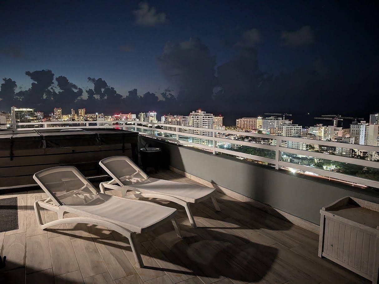 305 CALLE VILLAMIL, #PH 2001, San Juan, PR 00907 Private terrace night city views