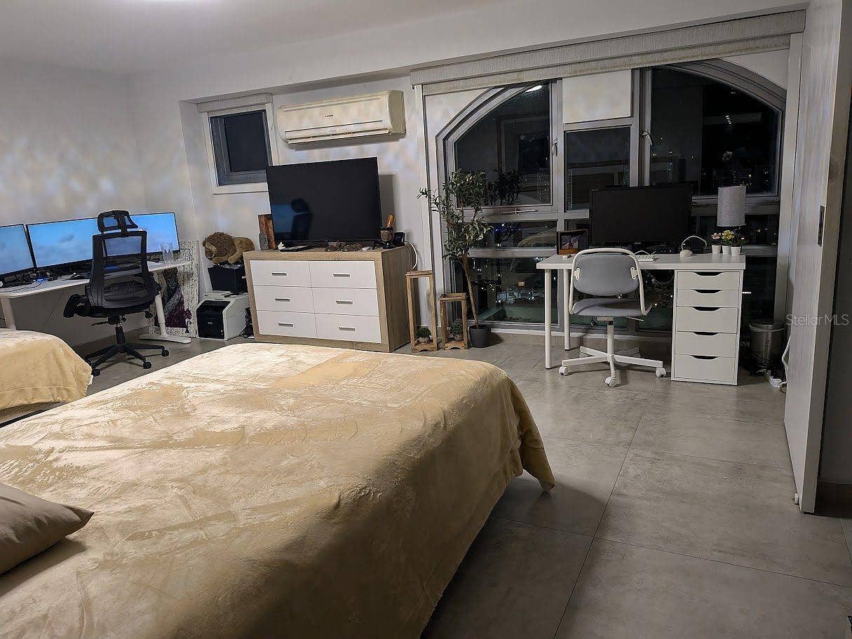305 CALLE VILLAMIL, #PH 2001, San Juan, PR 00907 Bedroom 2 arched windows and office nook