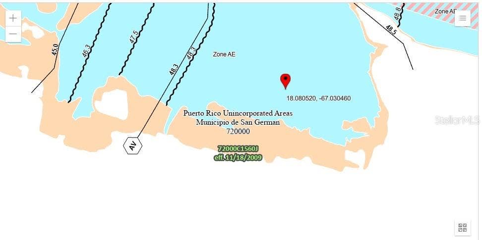 SR-122 km 1.1 CALLE K URB RIVERSIDE, #M-1, San German, PR 00683 AE ZONE CODE MAP ( Flood Insurance is required in order to have a loan )