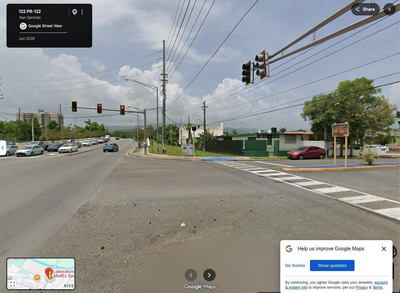 SR-122 km 1.1 CALLE K URB RIVERSIDE, #M-1, San German, PR 00683 SR 122 km 1.1 ENTRANCE TO THE DEVELOPMENT