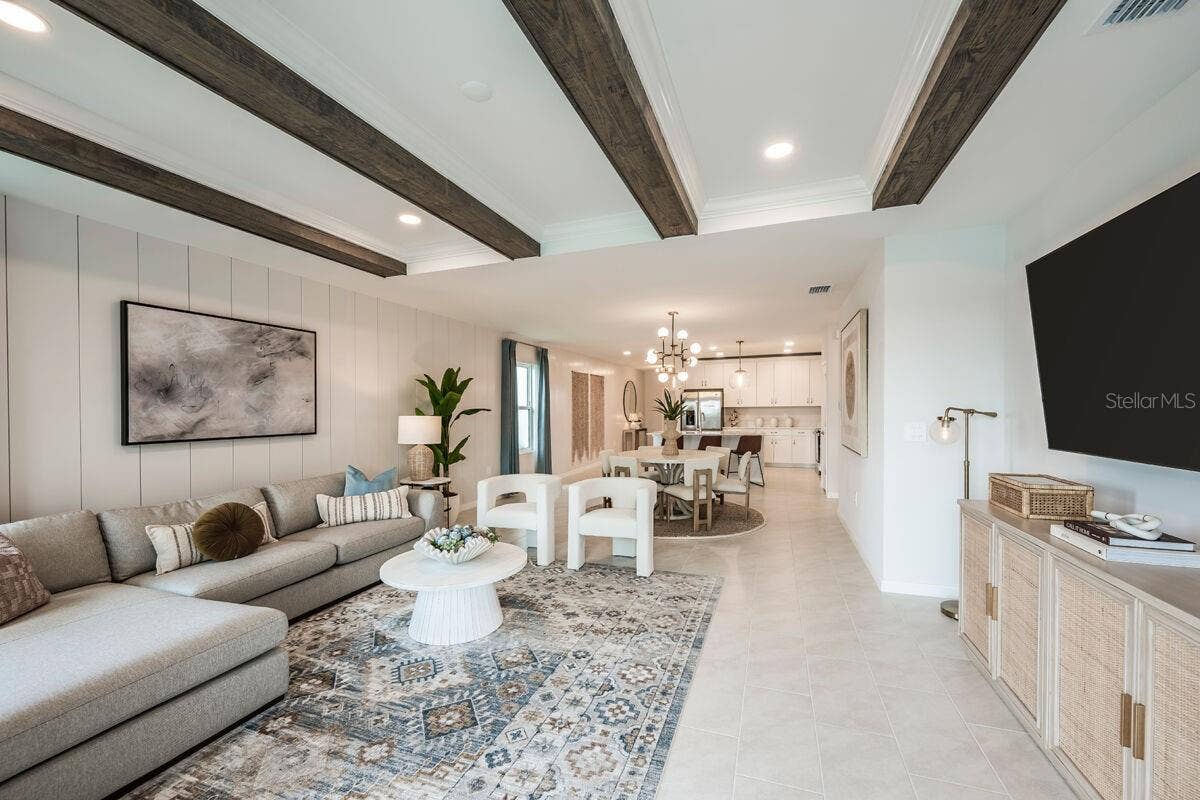 Great Room-Photo description represents the model home of same floor plan.