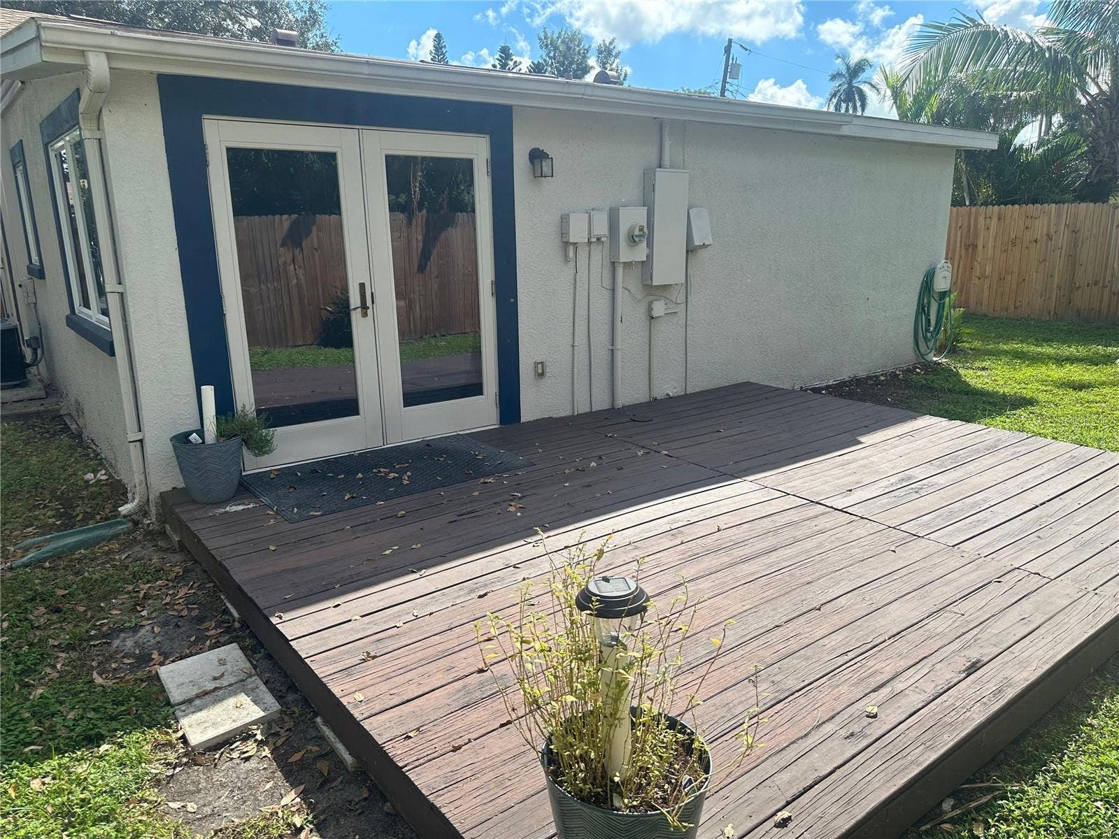 204 W 36TH STREET W, Bradenton, FL 34205 DECK BEHIND HOUSE
