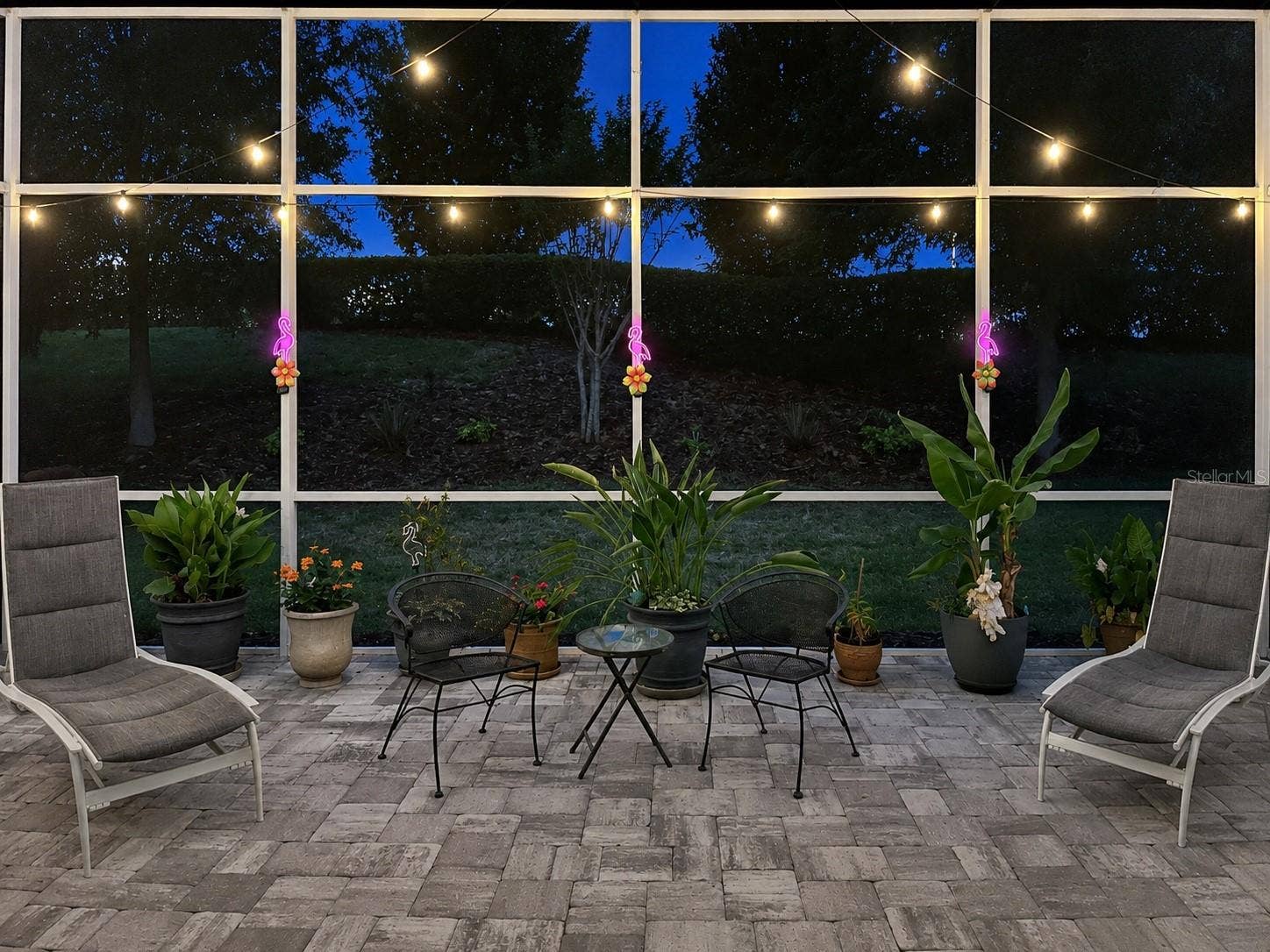 1361 OLYMPIC CLUB BOULEVARD, Champions Gate, FL 33896 lanai at twilight
