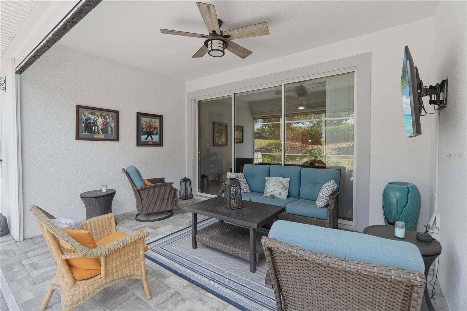 1361 OLYMPIC CLUB BOULEVARD, Champions Gate, FL 33896 indoor / outdoor living, sliding door opens all the way