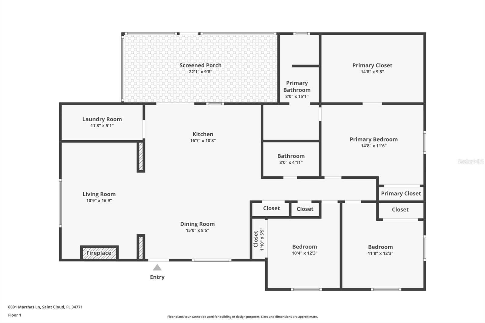 6001 MARTHAS LANE, St Cloud, FL 34771 Professional Floorplan, current as of 05/26/2026