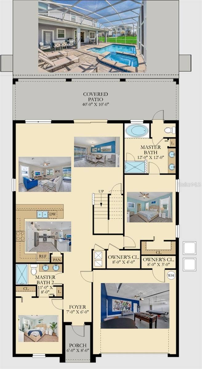 1598 SANDBAGGER, Davenport, FL 33896 First Floor Plan