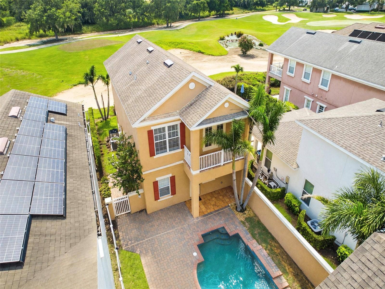 7526 EXCITEMENT DRIVE, Reunion, FL 34747 Pool/Golf Course Aerial View