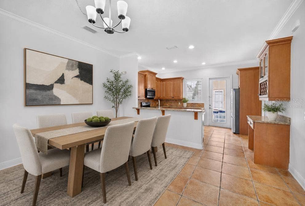 7526 EXCITEMENT DRIVE, Reunion, FL 34747 Dining Room - Virtually Staged