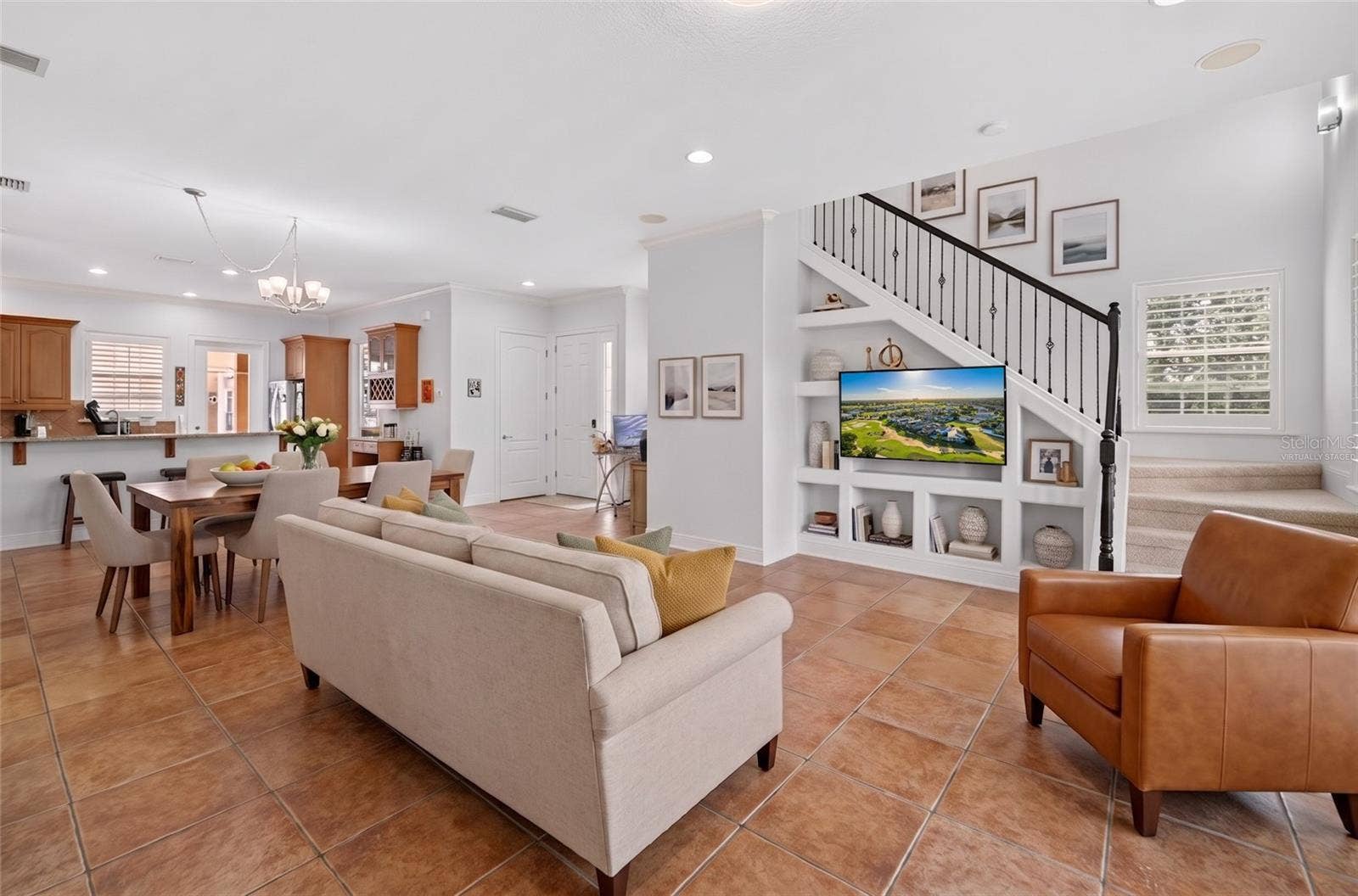 7526 EXCITEMENT DRIVE, Reunion, FL 34747 Living Room - Virtually Staged