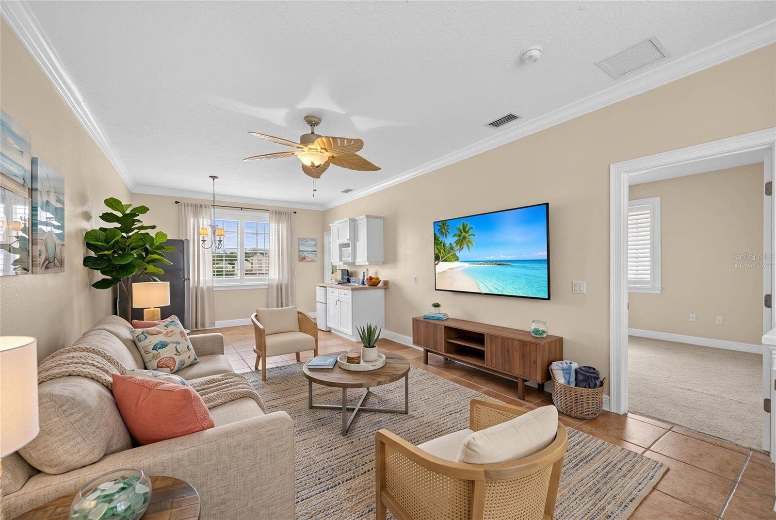 7526 EXCITEMENT DRIVE, Reunion, FL 34747 Mother In Law Suite Living Room- Virtually Staged